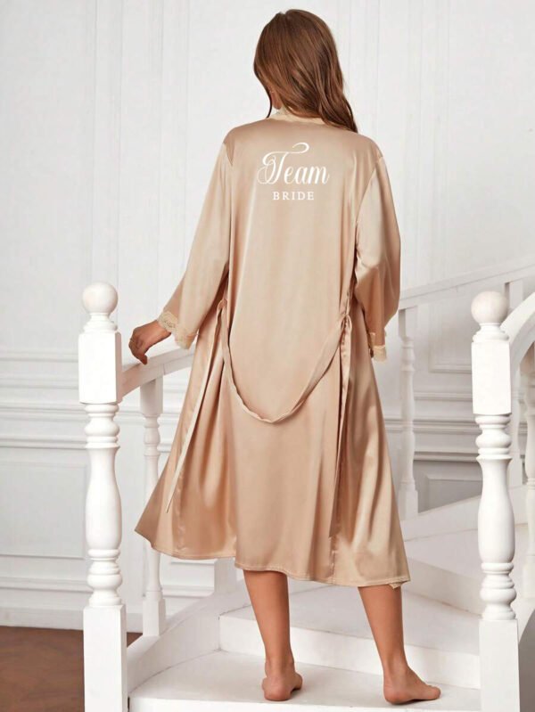 Bata Camel Yeka «Team Bride» + pantuflas + bolso de seda - Imagen 4