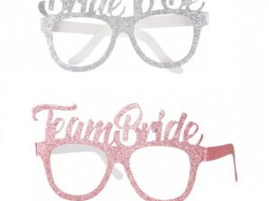 Anteojos Glitter TeamBride y Bride