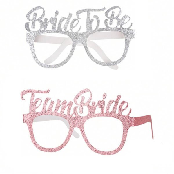 Anteojos Glitter TeamBride y Bride