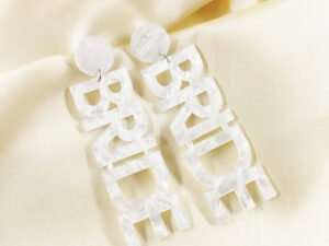 Aretes Bride efecto Mármol