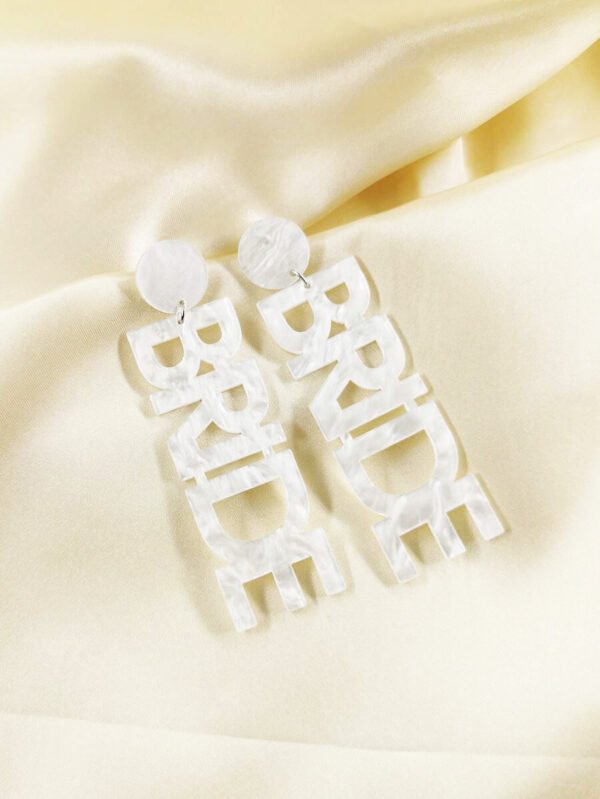 Aretes Bride efecto Mármol