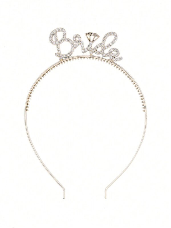 Diadema Bride dorada con Brillos  💍👰🏼‍♀️🤍 - Imagen 2
