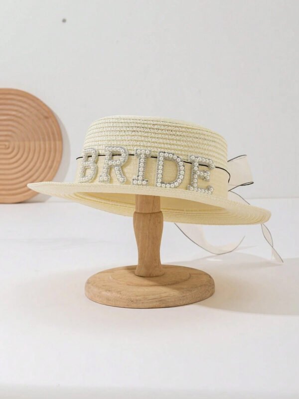 Sombrero de Playa Bride en Perlas - Imagen 2