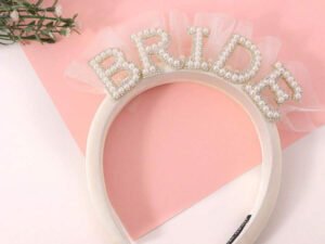 Diadema Bride Perlas + Tul