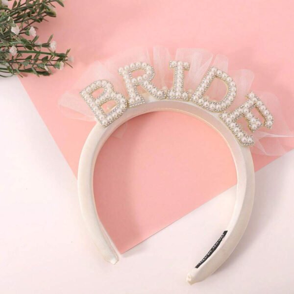Diadema Bride Perlas + Tul
