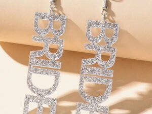 Aretes acrílico Glitter Bride