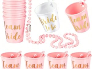 Shots tipo COLLAR para Bride & TeamBride (Rosado 12 personas)
