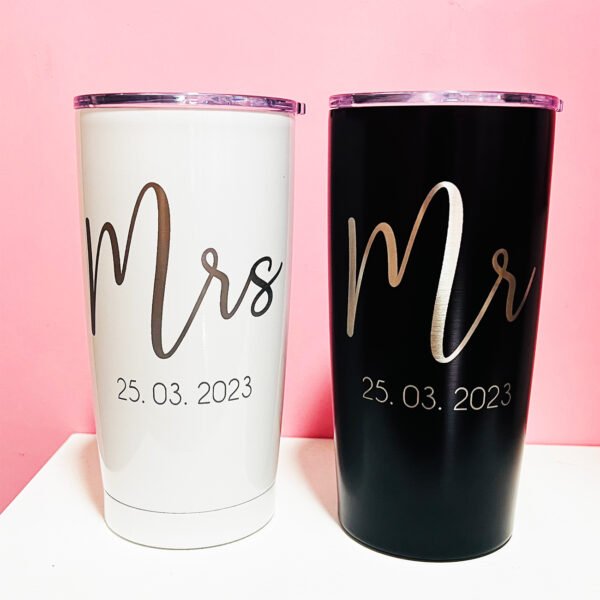 Vasos Tumbler Láser Mrs. y Mr.