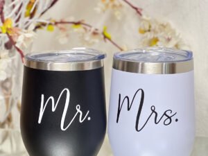 Vasos Cocteleros Mrs. y Mrs.