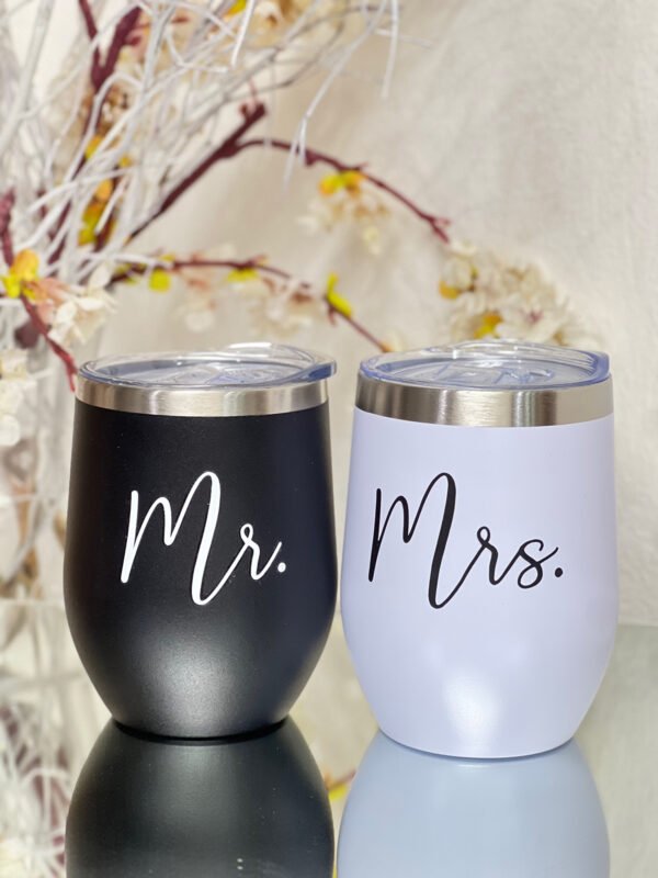 Vasos Cocteleros Mrs. y Mrs.