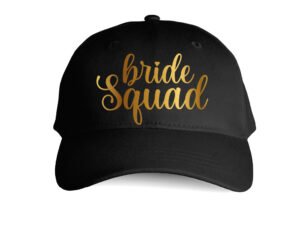 Gorra Nina Negra «Bride Squad»