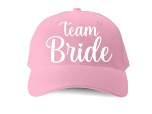 Gorra Nina Rosada «Team Bride»