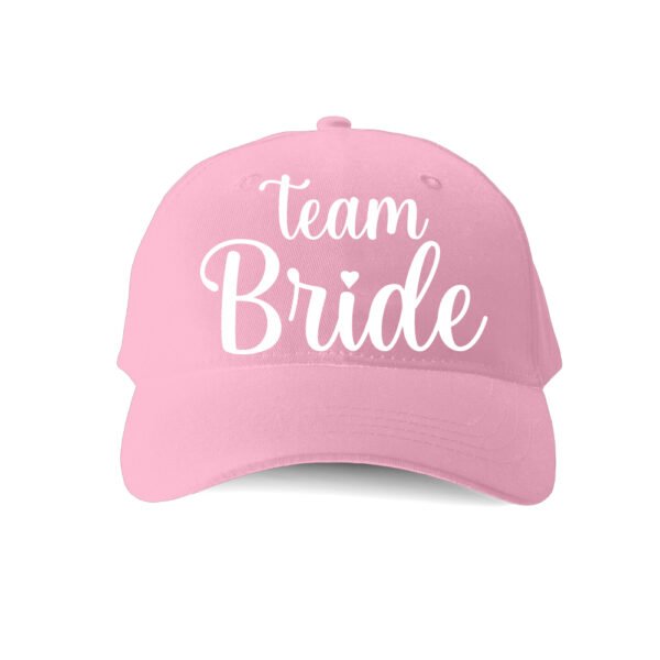 Gorra Nina Rosada «Team Bride»