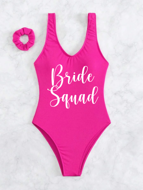 Traje de Baño Economico Fucsia "BrideSquad"