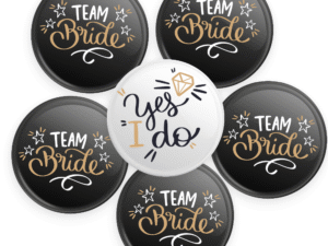 1 Broches YesIdo & 15 broches Negros TeamBride