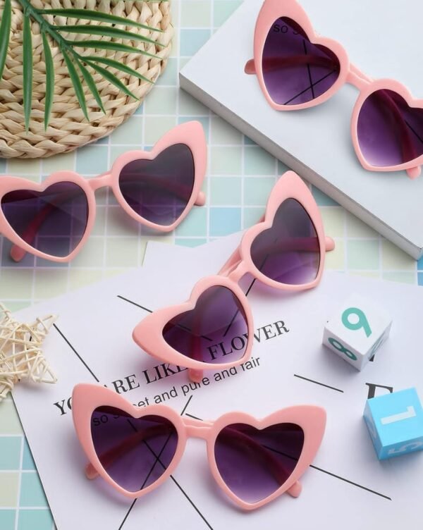 Lentes Rosados de Corazón