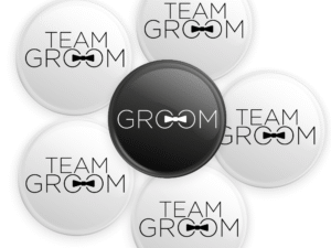 1 Broche Groom y 5 TeamGroom (corbatín)