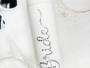 Botella Skinny «Bride» Perlas
