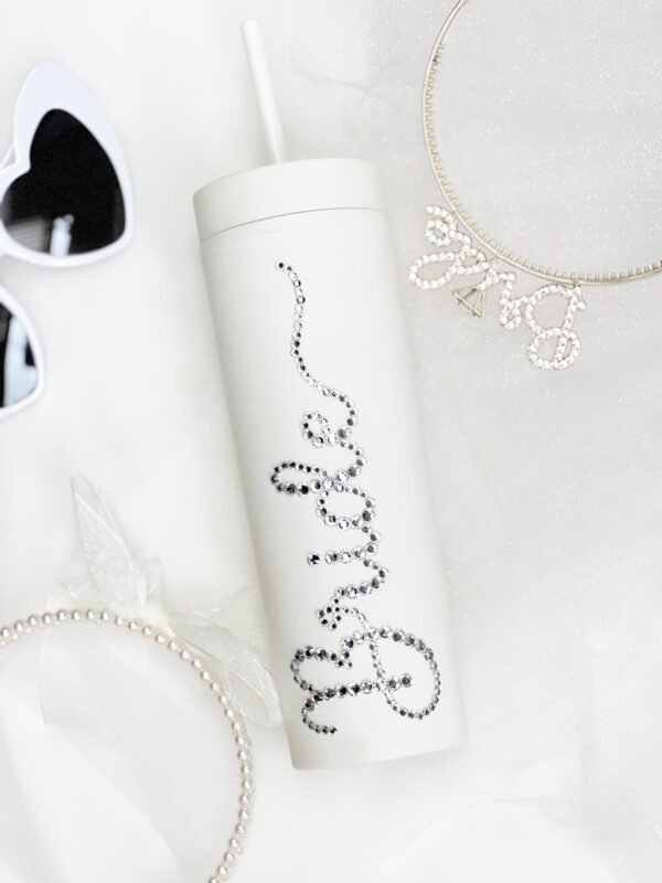 Botella Skinny «Bride» Diamantes