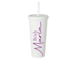 Vaso Skinny Blanco «Bride» 24oz