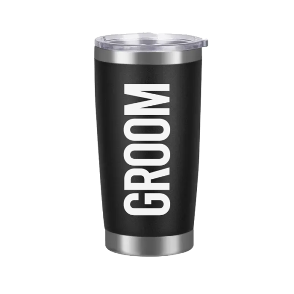 Vaso Tumbler Negro «Groom» 20oz
