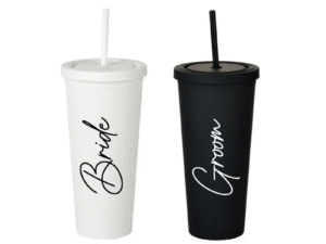 Vaso Skinny «Bride & Groom» 24oz