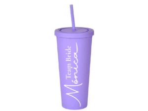Vaso Skinny Morado «Team Bride» 24oz