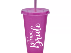 Vaso Plástico Violeta «Team Bride»