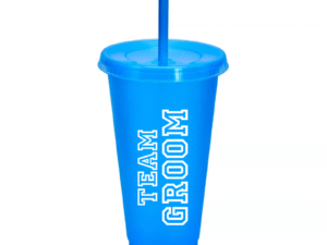Vaso Plástico Celeste «Team Groom»