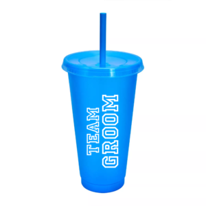Vaso Plástico Celeste «Team Groom»
