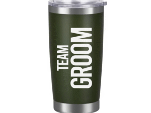 Vaso Tumbler Verde Musgo «Team Groom» 20oz