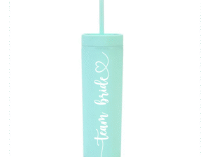 Botella Skinny Menta «Team Bride» 16oz