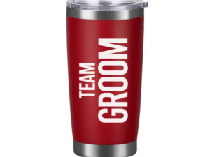 Vaso Tumbler Rojo «Team Groom» 20oz