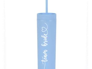 Botella Skinny Sky Blue «Team Bride» 16oz