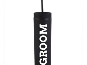 Botella Skinny Negro «Groom» 16oz