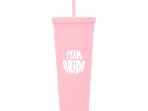 Vaso Texturizado Rosado «Team Bride» 24oz