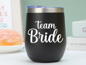 Vaso Térmico Coctelero Negro «Team Bride»