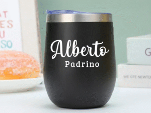 Vaso Térmico Coctelero Negro «Padrino» 12oz