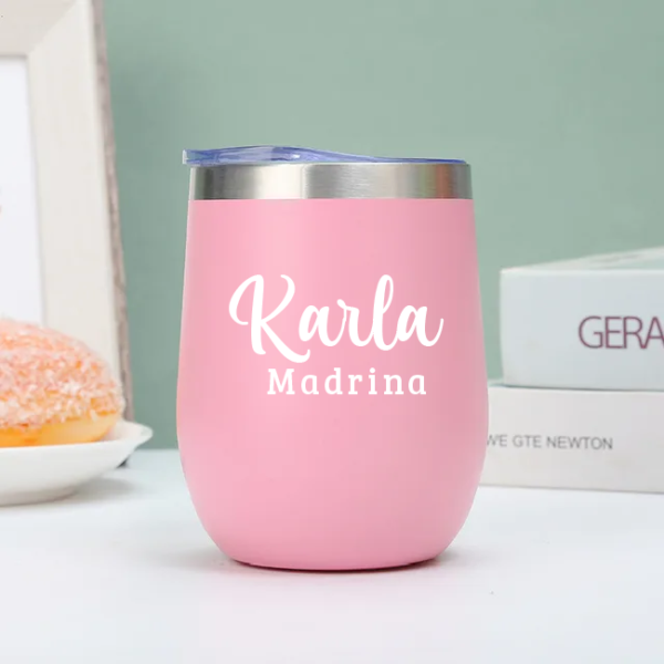 Vaso Térmico Coctelero Rosado «Madrina»