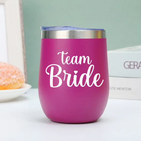 Vaso Térmico Coctelero Fucsia «Team Bride»