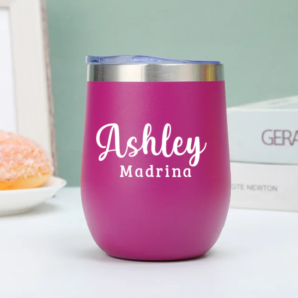 Vaso Térmico Coctelero Fucsia «Madrina» 12oz