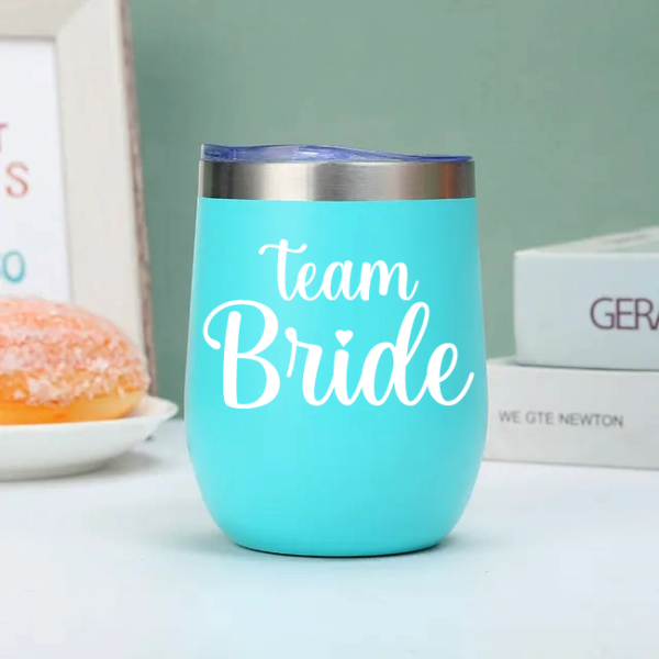 Vaso Térmico Coctelero Turquesa «Team Bride»