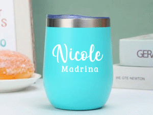 Vaso Térmico Coctelero Turquesa «Madrina» 12oz