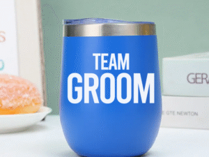 Vaso Térmico Coctelero Azul «Tema Groom»