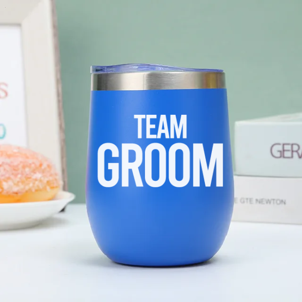 Vaso Térmico Coctelero Azul «Tema Groom»