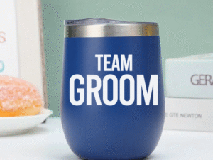 Vaso Térmico Coctelero Azul Navy «Tema Groom»