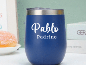 Vaso Térmico Coctelero Azul Navy «Padrino» 12oz