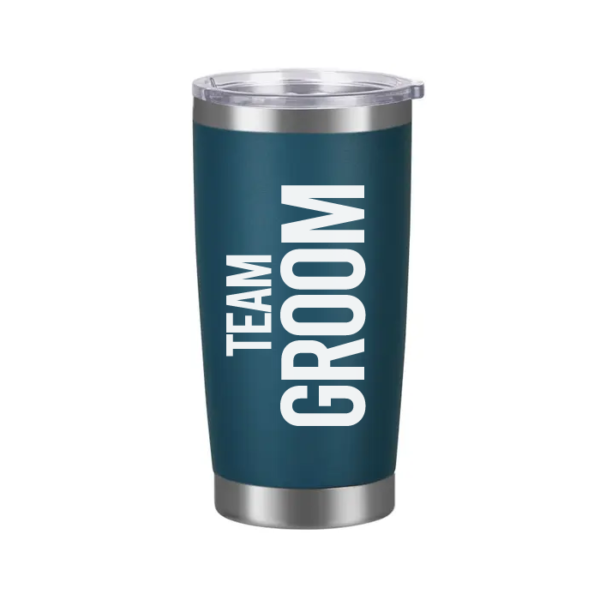 Vaso Tumbler Turquesa Oscuro «Team Groom» 20oz