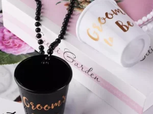 Shots tipo COLLAR para Groom & Groom's Team (Negro 6 personas)