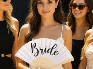 Abanico Madera Bride